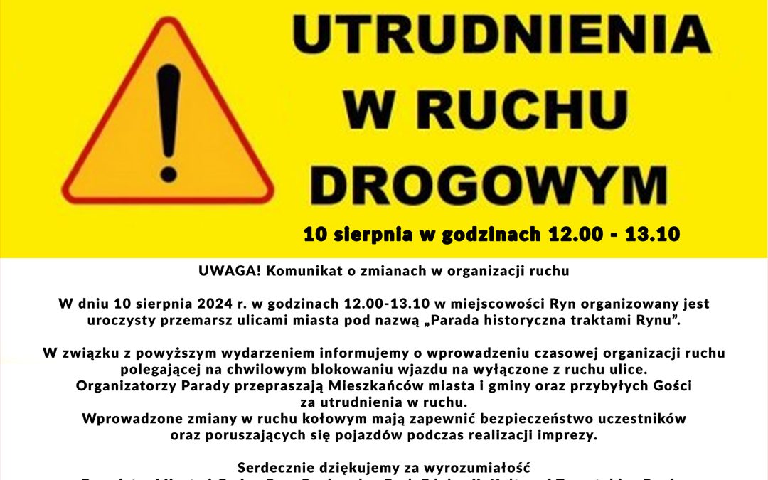 Utrudnienia w ruchu drogowym
