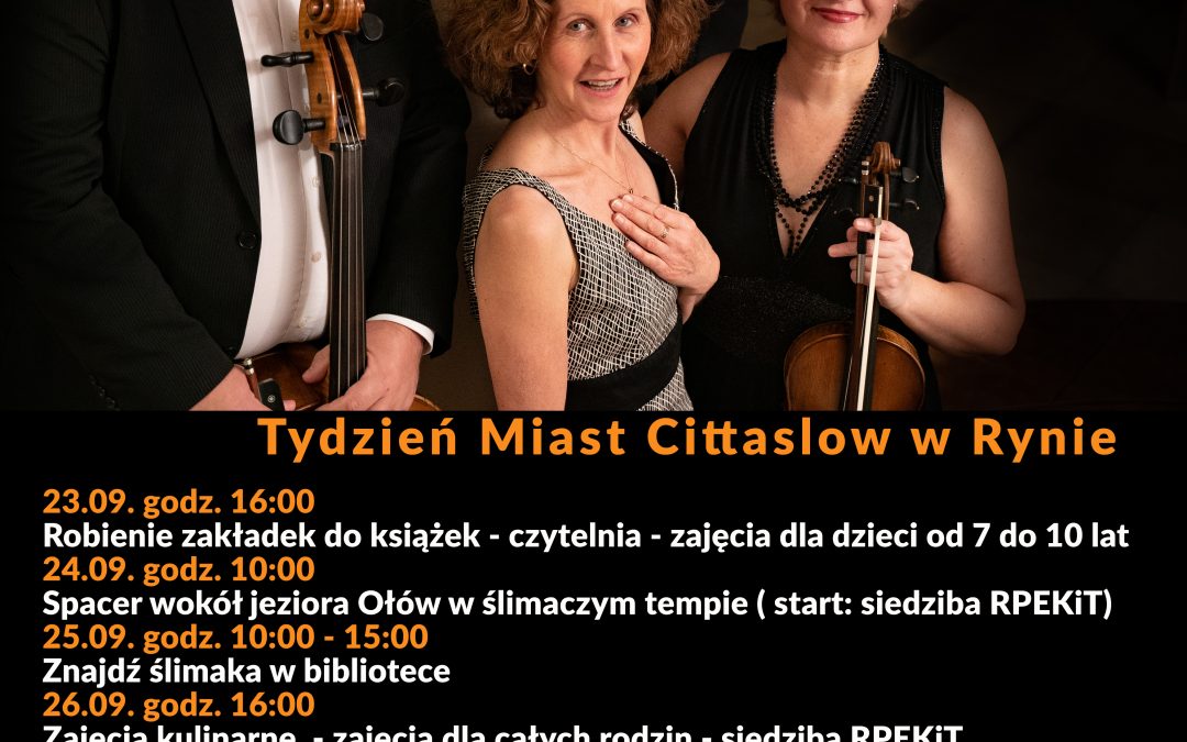 Tydzień Miast Cittaslow w Rynie 23-29.09.24r.